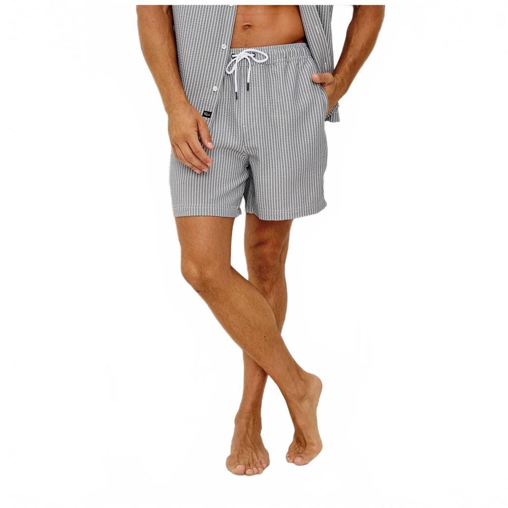 NEW RAILS la brea swim short in navy deck stripe